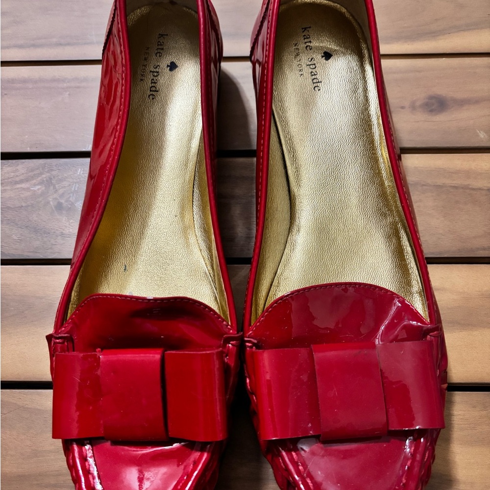 Kate Spade Red Bow Flats